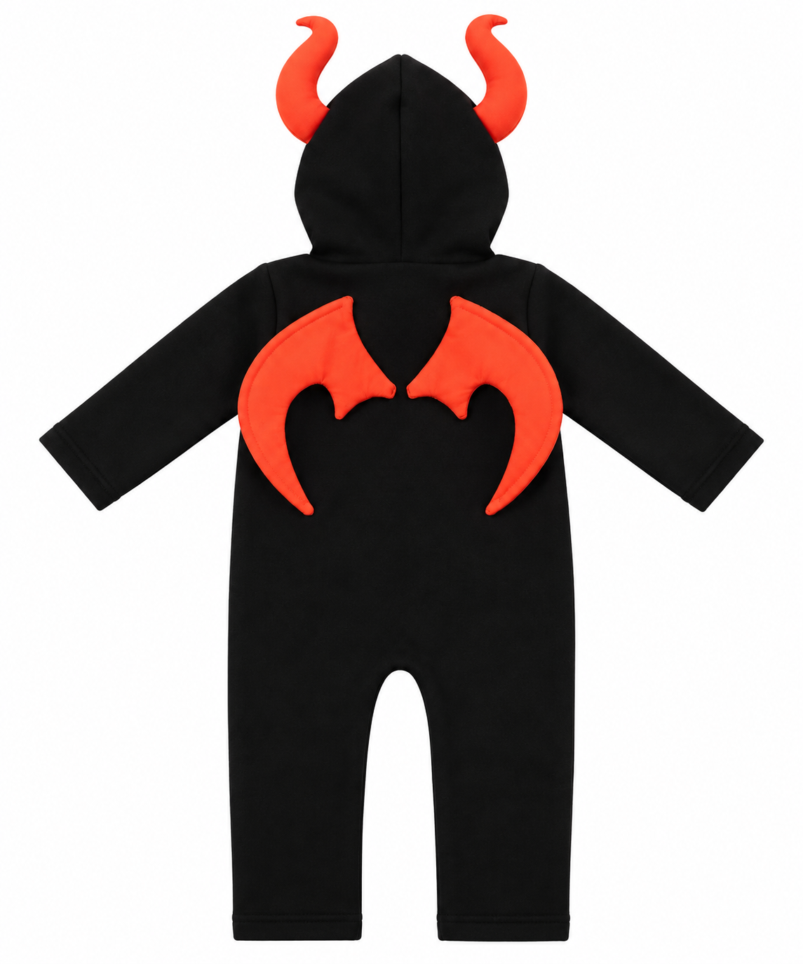 TIPY TIPY TAP PUMPKIN HOODED ROMPER COSTUME - BLACK