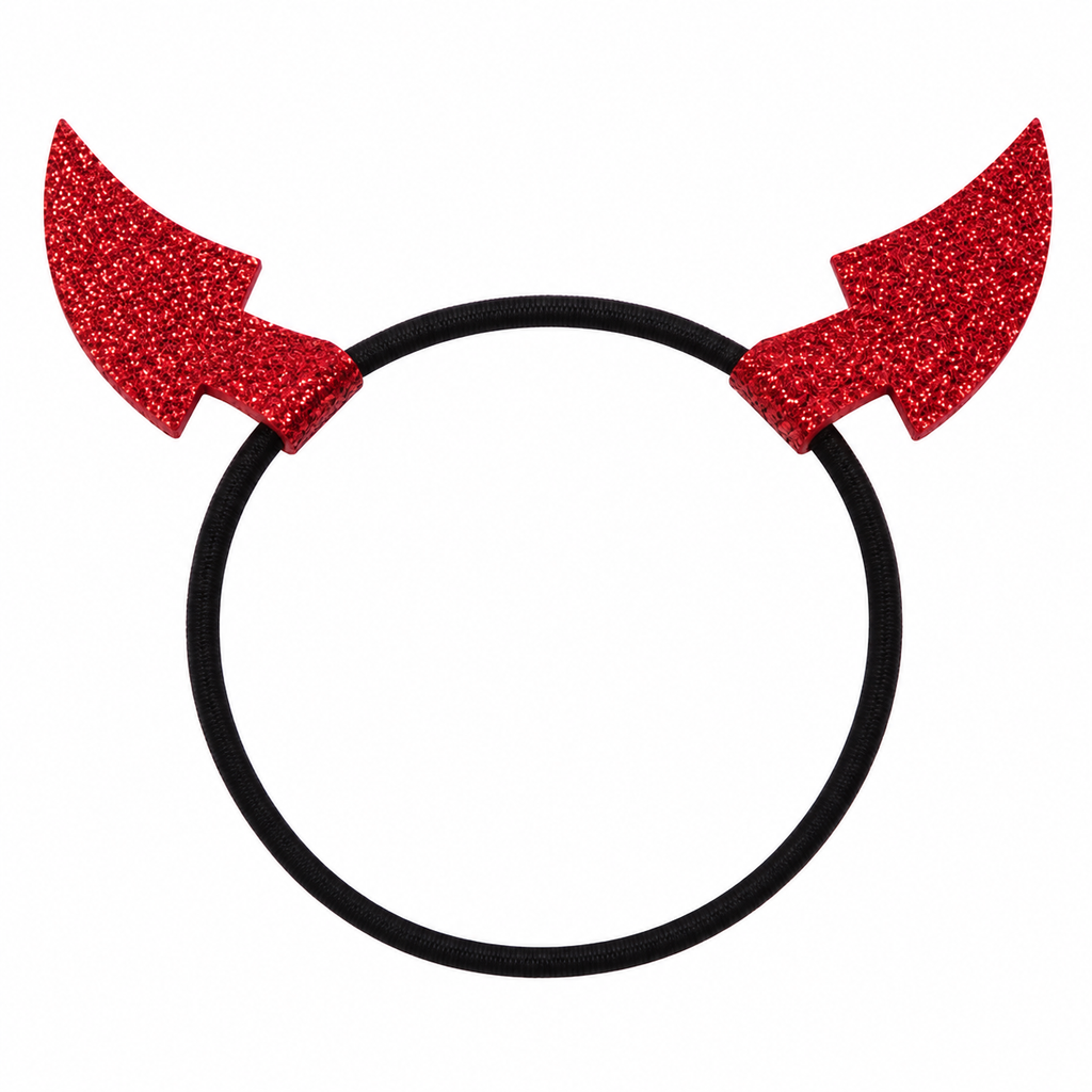 Baby Girls Devil Halloween Bodysuit Dress Set with Horn Headband & Socks