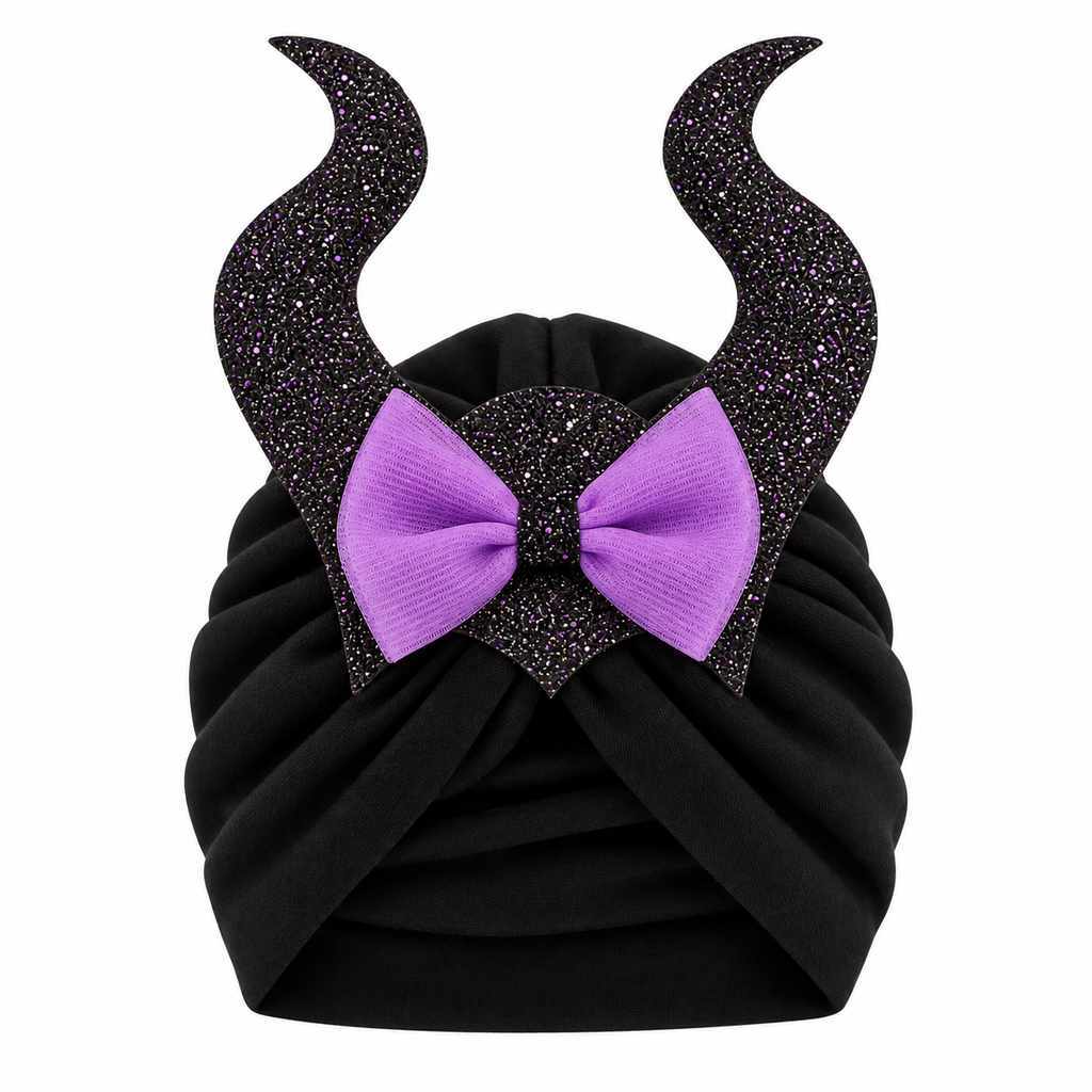 TIPY TIPY TAP WITCH BODYSUIT DRESS WITH CAP AND SOCKS - BLACK/PURPLE