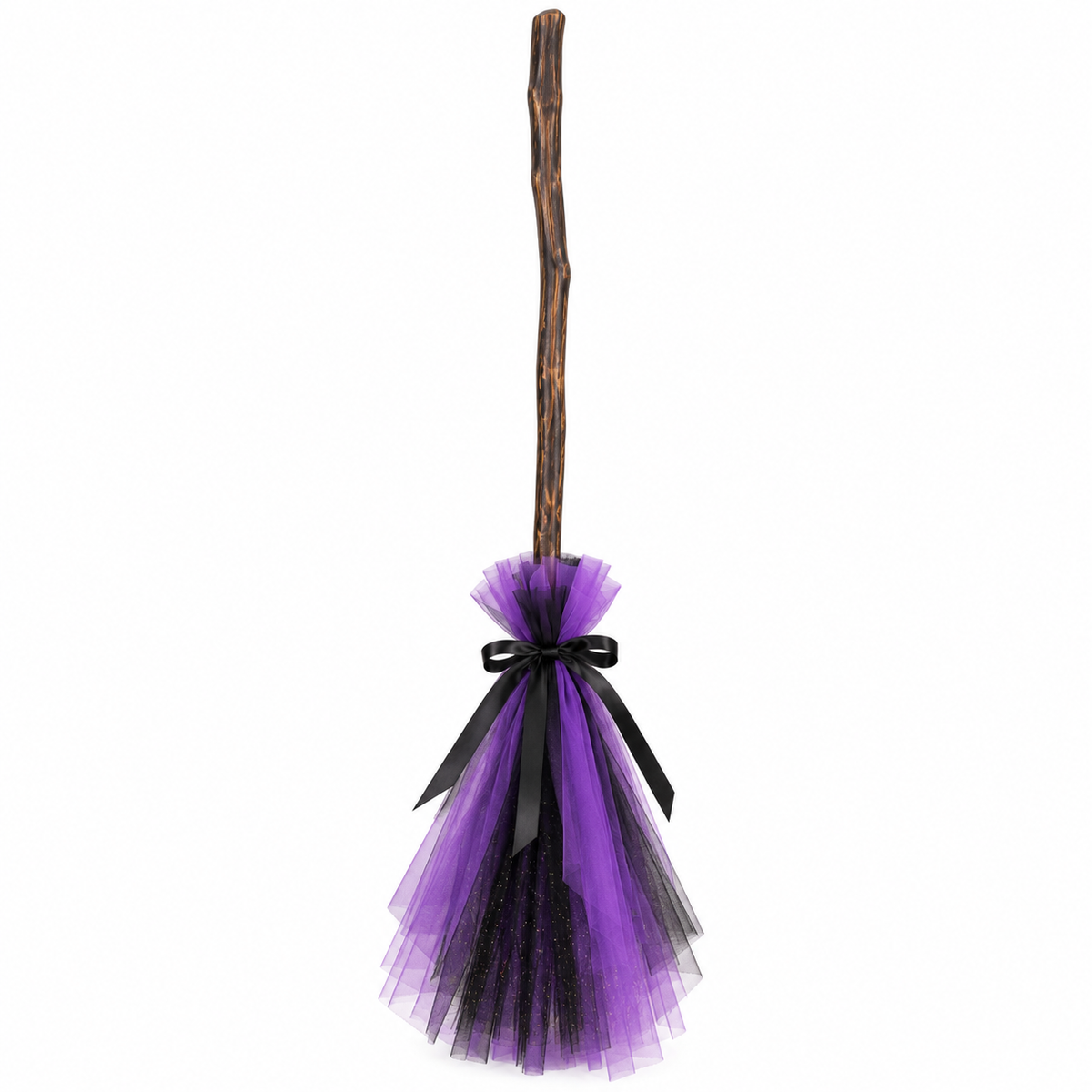 TIPY TIPY TAP WITCH CAPE WITH CAP & BROOM - PURPLE/BLACK