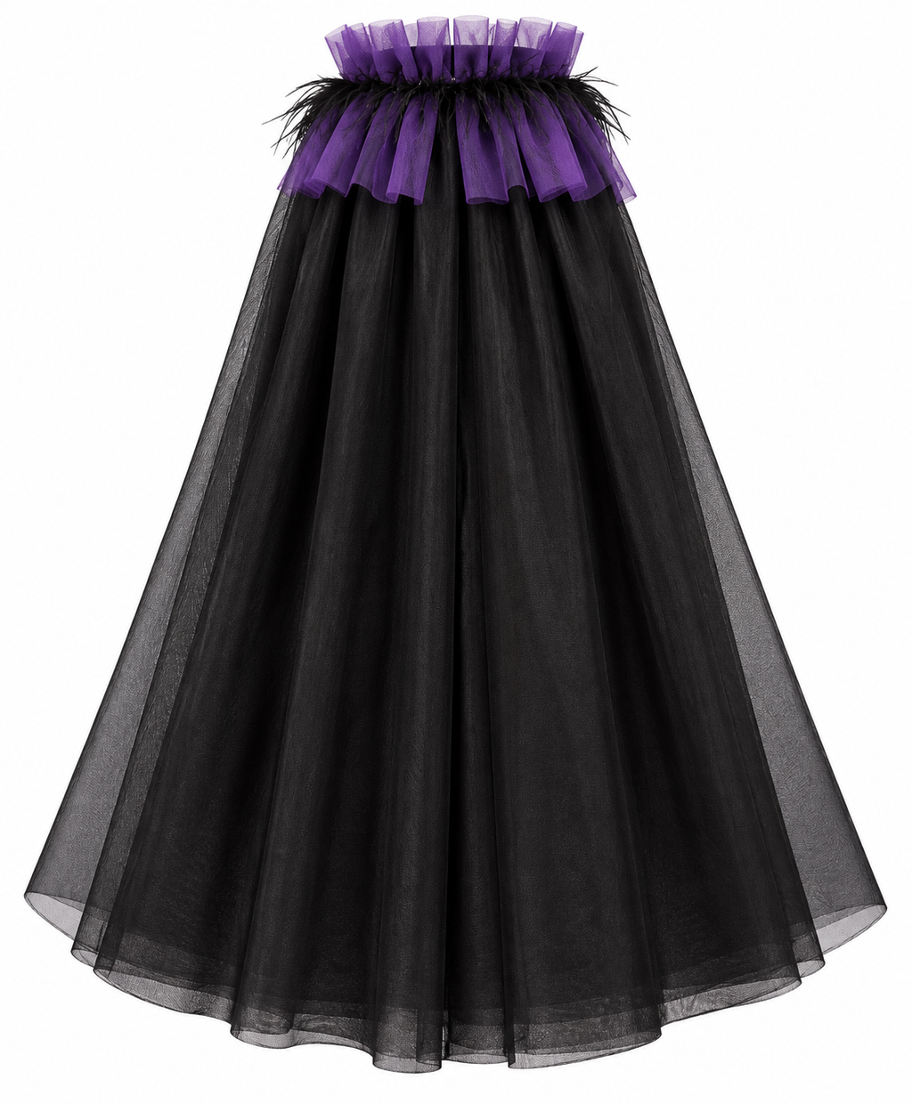 TIPY TIPY TAP WITCH CAPE WITH CAP & BROOM - PURPLE/BLACK