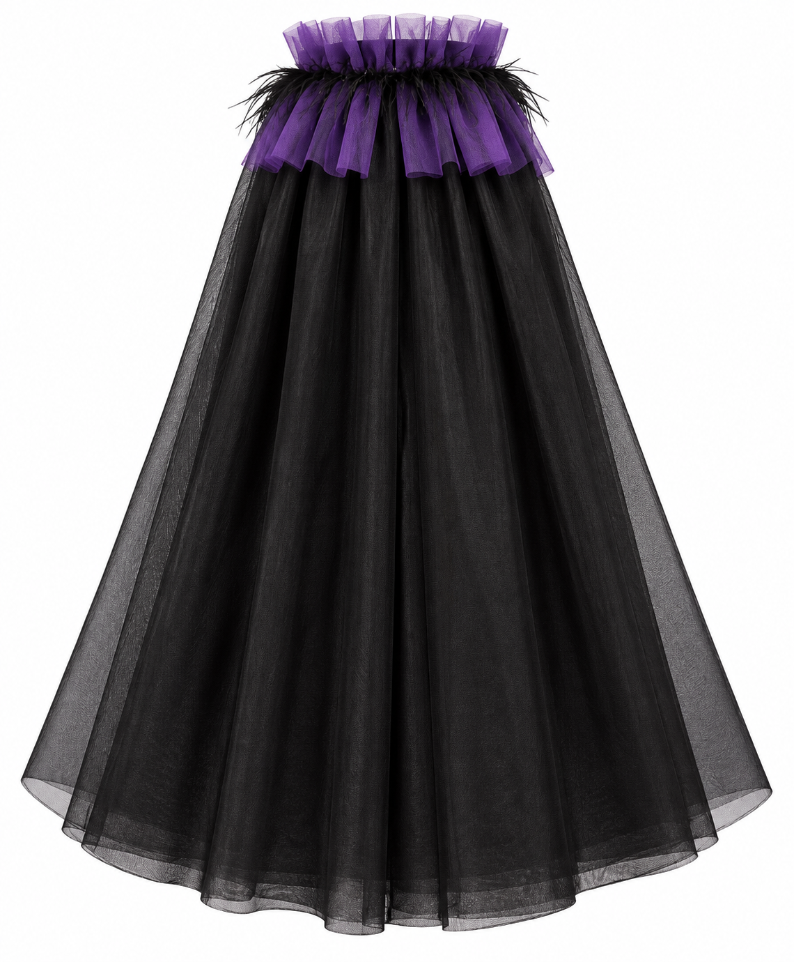 TIPY TIPY TAP WITCH CAPE WITH CAP & BROOM - PURPLE/BLACK