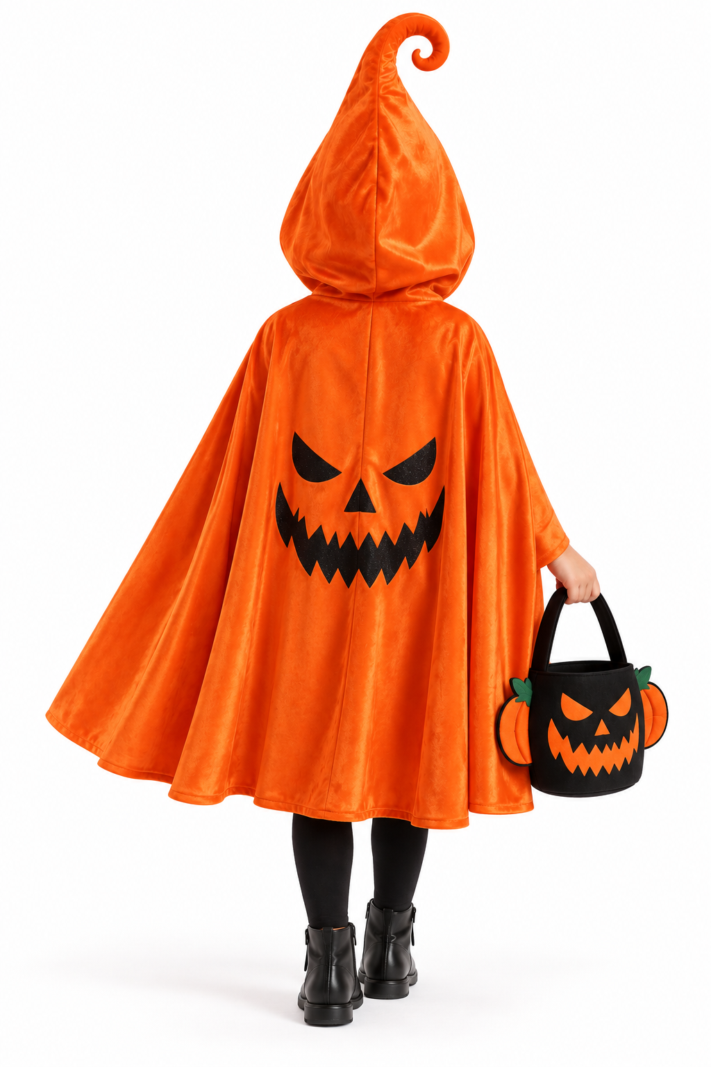 TIPY TIPY TAP PUMPKIN CAPE WITH BAG - ORANGE