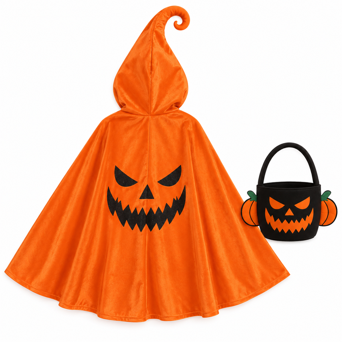 TIPY TIPY TAP PUMPKIN CAPE WITH BAG - ORANGE