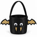 TIPY TIPY TAP HALLOWEEN THEME BAT BAG - BLACK