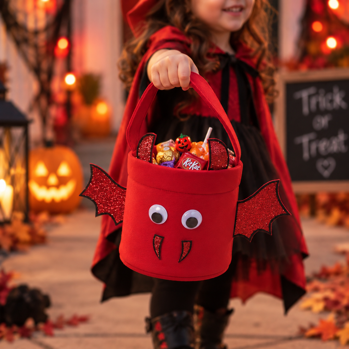 TIPY TIPY TAP HALLOWEEN THEME DEVIL BAG - RED