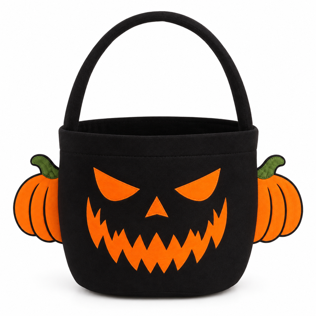 TIPY TIPY TAP HALLOWEEN THEME PUMPKIN BAG - BLACK