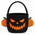 TIPY TIPY TAP HALLOWEEN THEME PUMPKIN BAG - BLACK