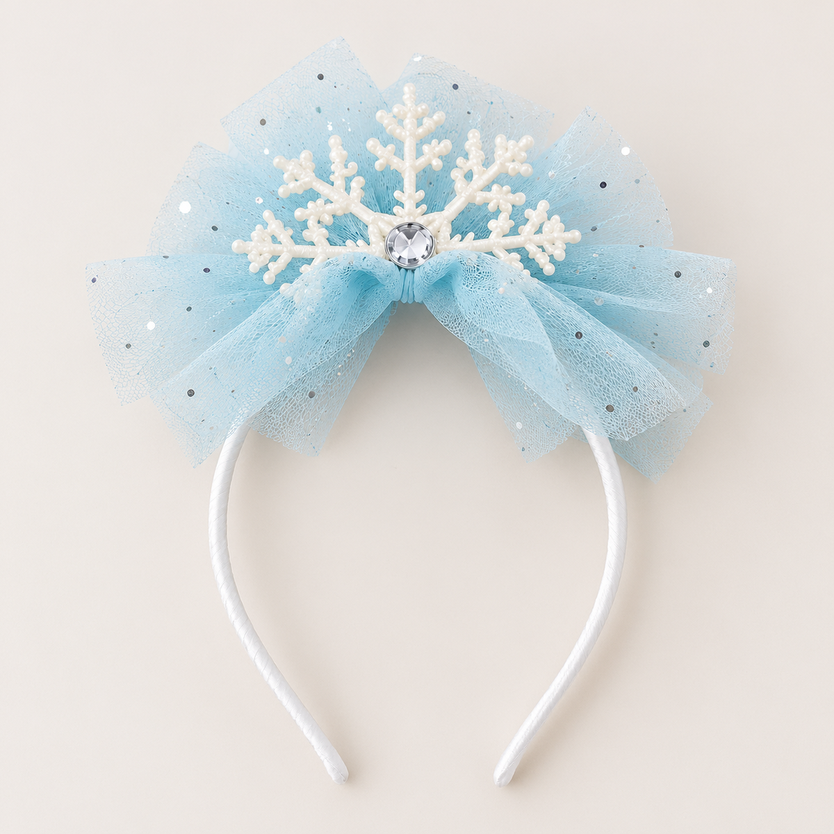 TIPY TIPY TAP SNOWFLAKES THEME HAIRBAND & WAND - BLUE