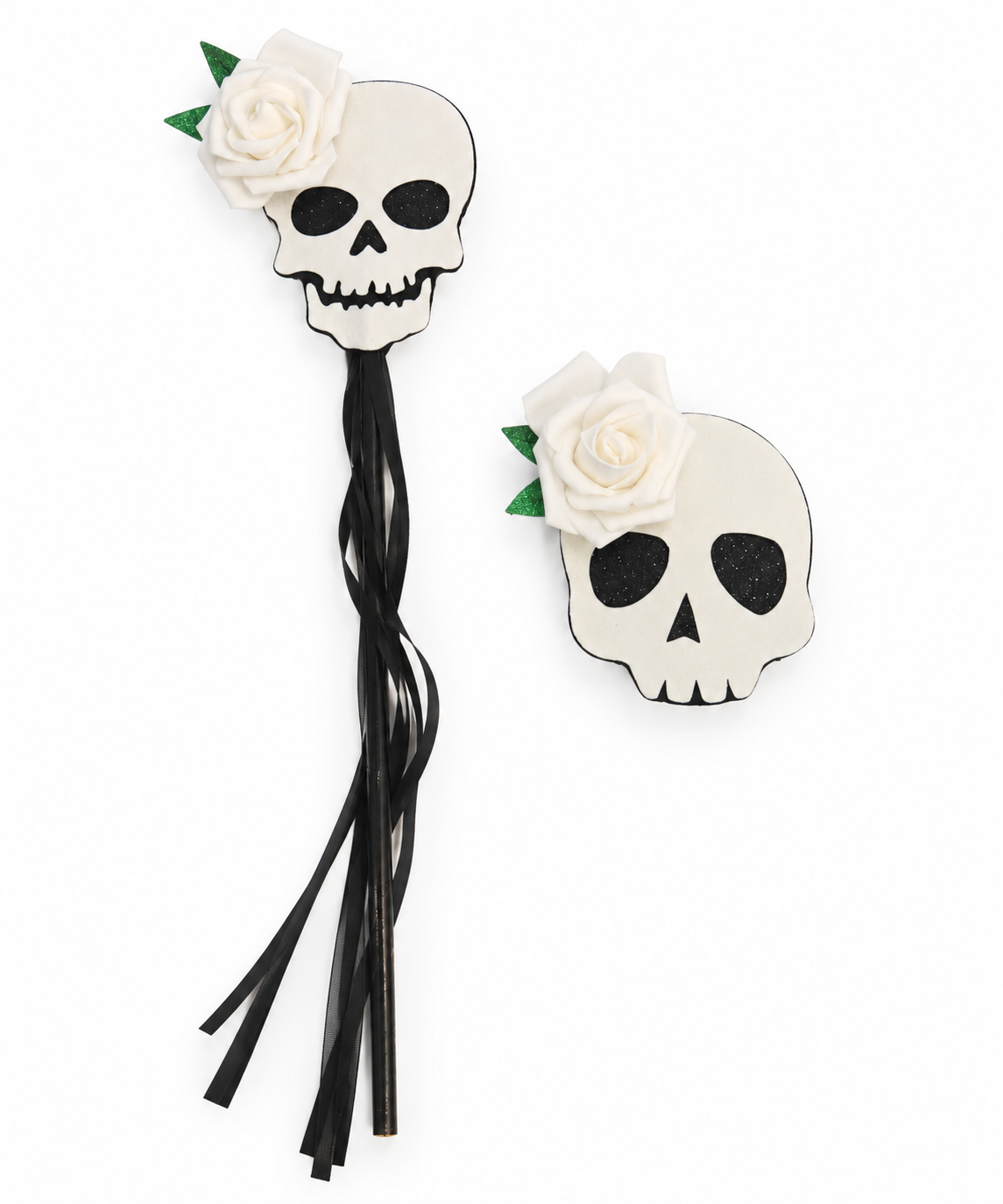 TIPY TIPY TAP SKULL CLIP & WAND - WHITE/BLACK