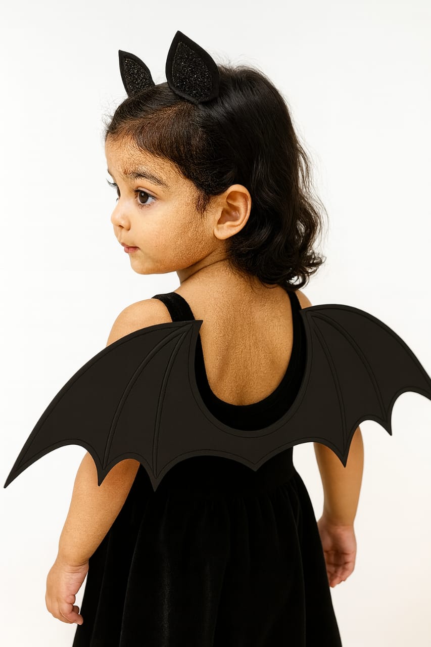 TIPY TIPY TAP BAT WINGS WITH CLIPS - BLACK