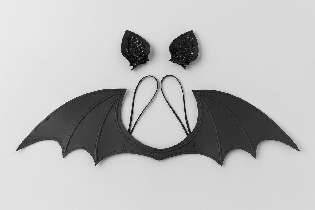 TIPY TIPY TAP BAT WINGS WITH CLIPS - BLACK