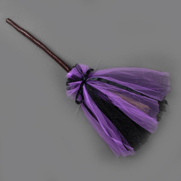 TIPY TIPY TAP WITCH THEME BROOM-BLACK/PURPLE