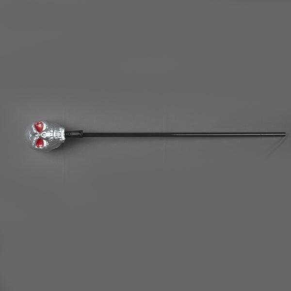 TIPY TIPY TAP LED SKULL WALKING STICK- SILVER/BLACK