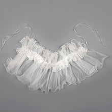 TIPY TIPY TAP RUFFLE FRILLY NECK - WHITE