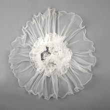TIPY TIPY TAP RUFFLE FRILLY NECK - WHITE