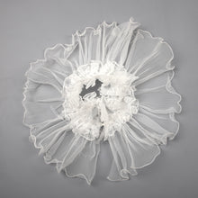 TIPY TIPY TAP RUFFLE FRILLY NECK - WHITE