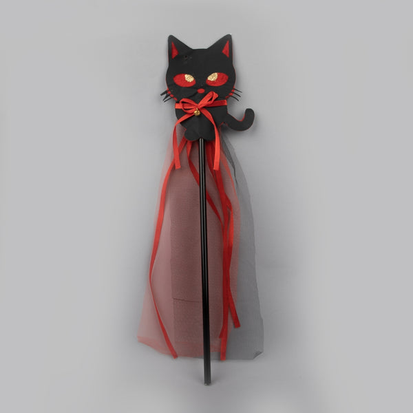 TIPY TIPY TAP HALLOWEEN CAT WAND-BLACK