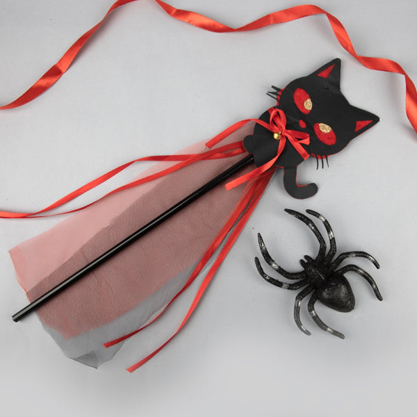 TIPY TIPY TAP HALLOWEEN CAT WAND-BLACK