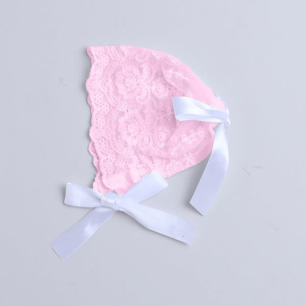 TIPY TIPY TAP FEMALE LACEY BONNET CAP - PINK