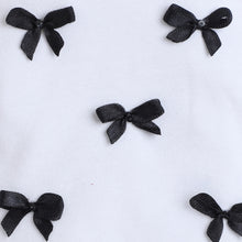 TIPY TIPY TAP FEMALE BOW EMBELLISHED CAP WITH MITTENS - WHITE