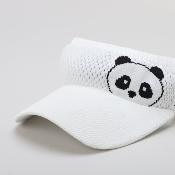TIPY TIPY TAP UNISEX CARTOON PRINT SPORTY SUN CAP - WHITE