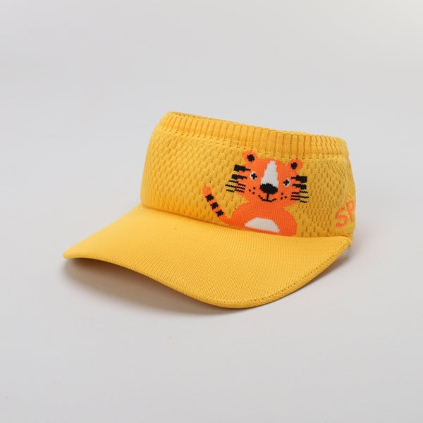 TIPY TIPY TAP UNISEX CARTOON PRINT SPORTY SUN CAP - ORANGE