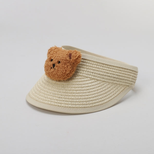TIPY TIPY TAP UNISEX TEDDY STRAW SUN CAP - BEIGE