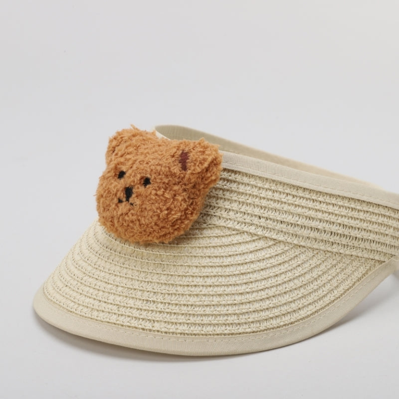 TIPY TIPY TAP UNISEX TEDDY STRAW SUN CAP - BEIGE