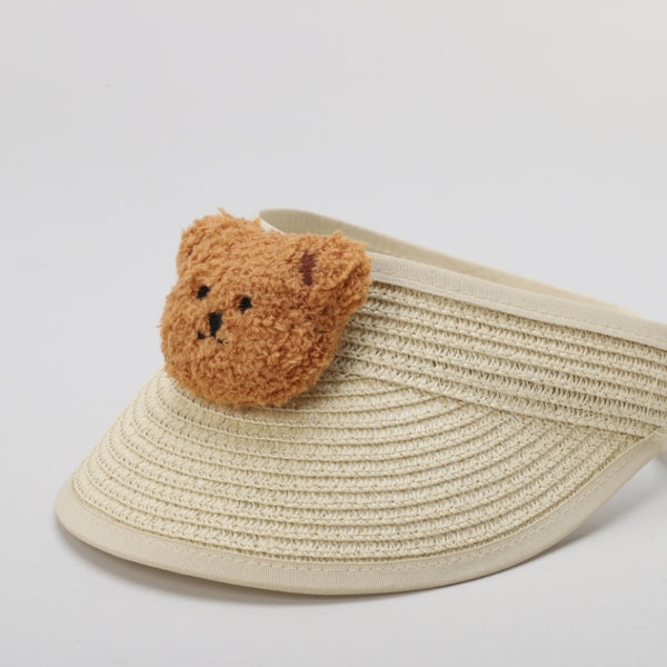 TIPY TIPY TAP UNISEX TEDDY STRAW SUN CAP - BEIGE