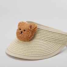 TIPY TIPY TAP UNISEX TEDDY STRAW SUN CAP - BEIGE