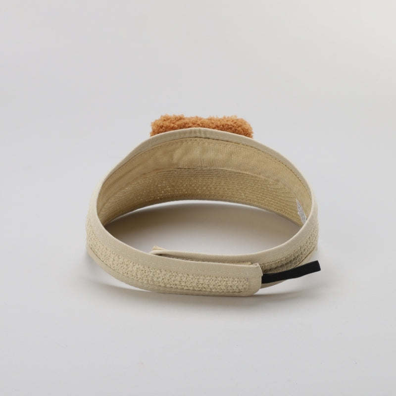 TIPY TIPY TAP UNISEX TEDDY STRAW SUN CAP - BEIGE