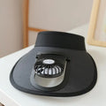 TIPY TIPY TAP UNISEX CHARGEBLE FAN ADJUSTABLE SUN CAP - BLACK