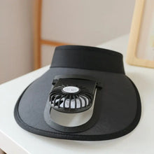TIPY TIPY TAP UNISEX CHARGEBLE FAN ADJUSTABLE SUN CAP - BLACK