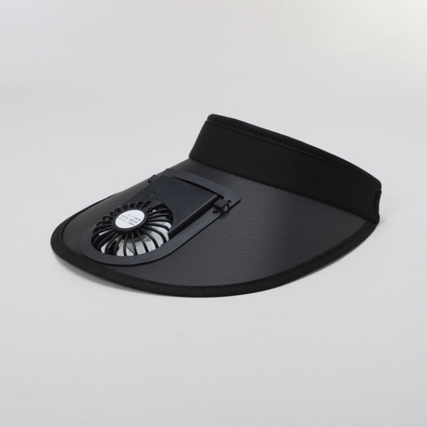 TIPY TIPY TAP UNISEX CHARGEBLE FAN ADJUSTABLE SUN CAP - BLACK