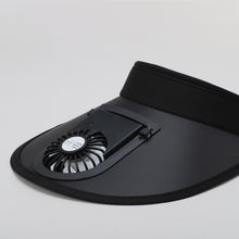 TIPY TIPY TAP UNISEX CHARGEBLE FAN ADJUSTABLE SUN CAP - BLACK