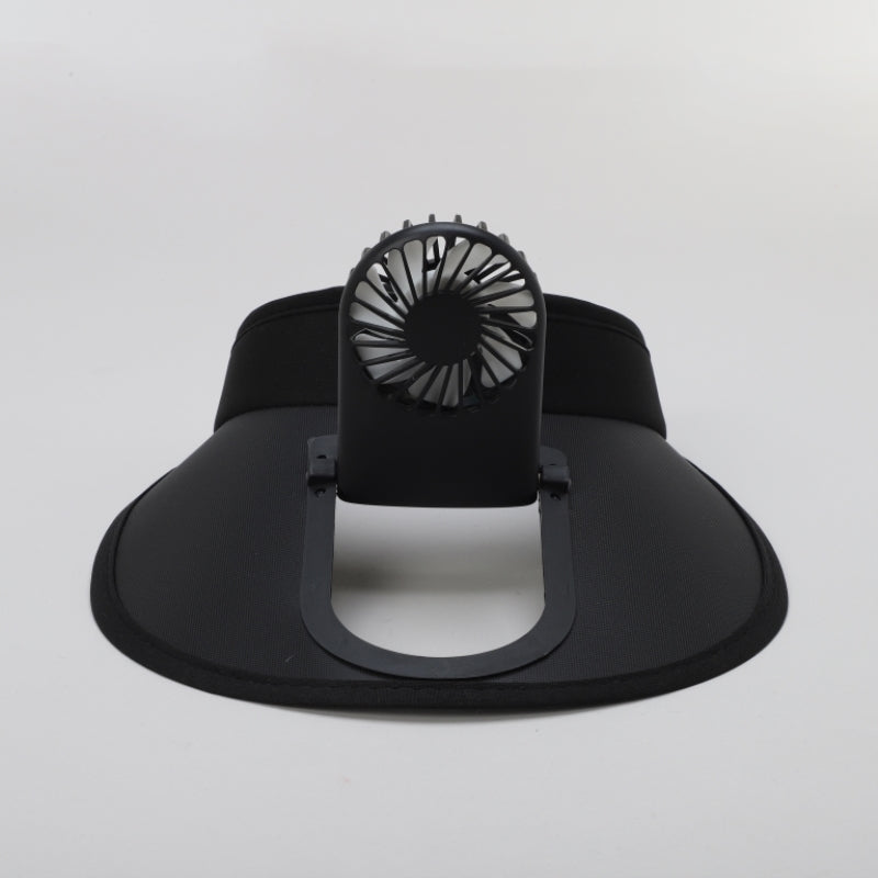 TIPY TIPY TAP UNISEX CHARGEBLE FAN ADJUSTABLE SUN CAP - BLACK