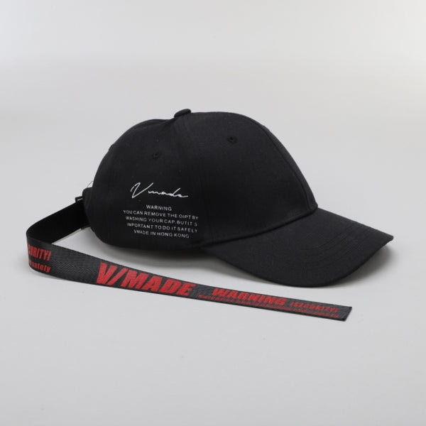 TIPY TIPY TAP UNISEX CANVAS BASEBALL CAP - BLACK