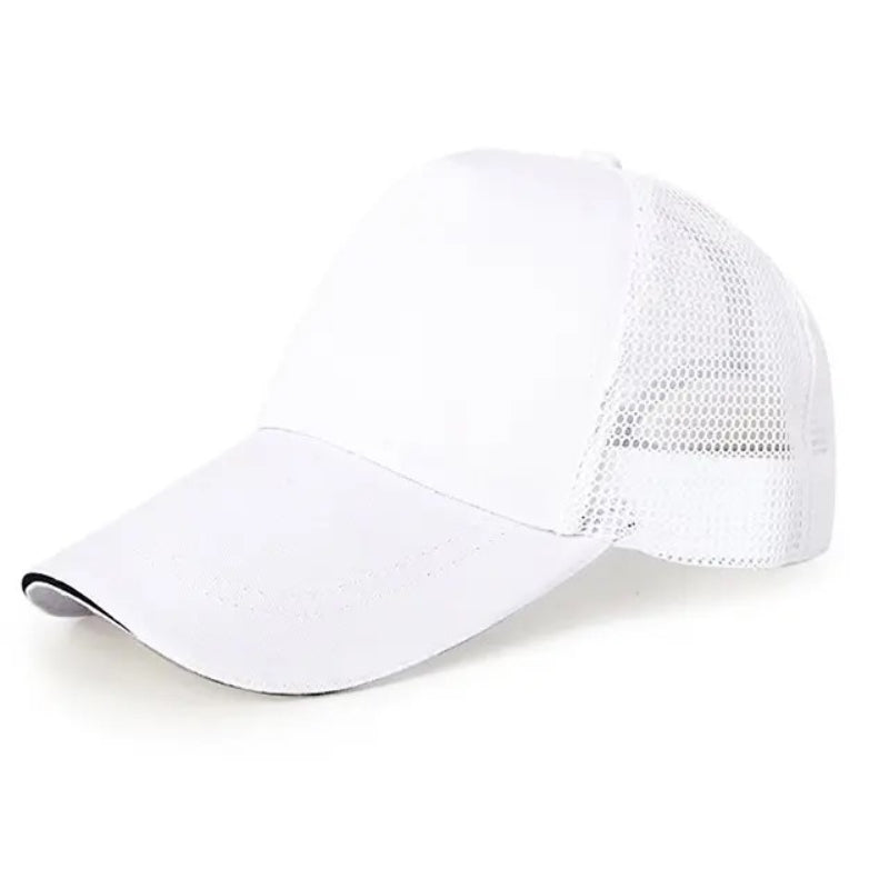 TIPY TIPY TAP UNISEX SOLID BASEBALL CAP - WHITE