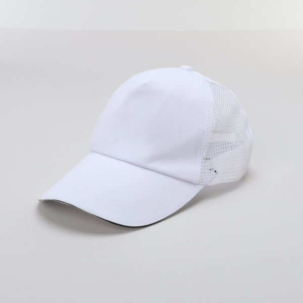 TIPY TIPY TAP UNISEX SOLID BASEBALL CAP - WHITE