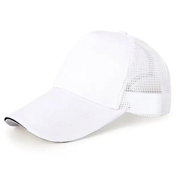 TIPY TIPY TAP UNISEX SOLID BASEBALL CAP - WHITE