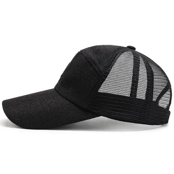 TIPY TIPY TAP UNISEX SOLID BASEBALL CAP - BLACK