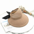 TIPY TIPY TAP FEMALE FOLDABLE BEACH SUN HAT - BEIGE