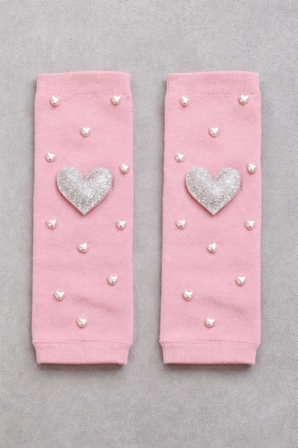 TIPY TIPY TAP BLUSH HEART PEARL BABY LEGWARMER & SOCKS SET