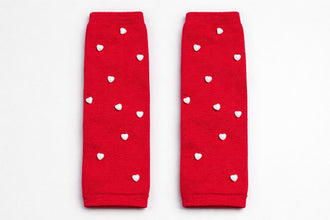 TIPY TIPY TAP SWEETHEART RED  BABY LEG WARMER WITH SOCKS.