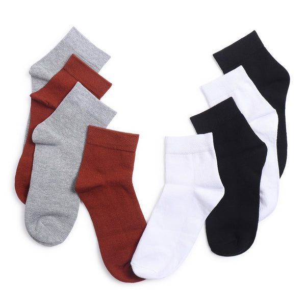 TIPY TIPY TAP SET OF 4 SOLID COLOR SOCKS - MULTICOLOR