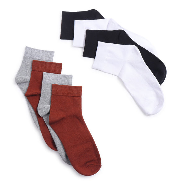 TIPY TIPY TAP SET OF 4 SOLID COLOR SOCKS - MULTICOLOR