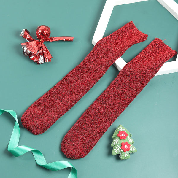 TIPY TIPY TAP GLITTER FESTIVE SOCKS - RED