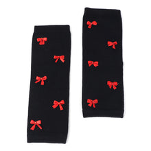 TIPY TIPY TAP BOWS FILLED LEGWARMERS WITH SOCKS & HEADBAND - BLACK