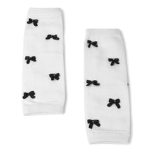 TIPY TIPY TAP BOWS FILLED LEGWARMERS WITH SOCKS & HEADBAND - WHITE